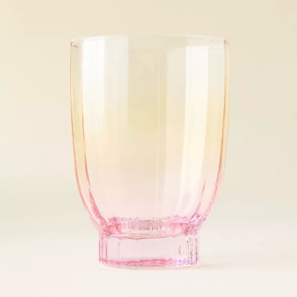 Anthropologie Olsen Juice Glasses Set of 4 Mixed Colors Blue Green Pink Violet - Picture 4 of 5